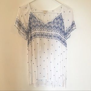 Sonoma Short Sleeve Peasant Top